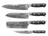 Blackwell Messenset (Koksmes + Santokumes + Nakirimes + Officemes) - Japanse stijl - 67 lagen damaststaal - VG10 - 4-delig