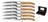 Blackwell Steakmessen Laguiole - Raw Black Lemmet - Olijfhout - 6 Stuks