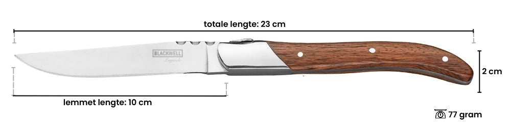 Blackwell Steakmessen Laguiole - Rozenhout - 6 Stuks