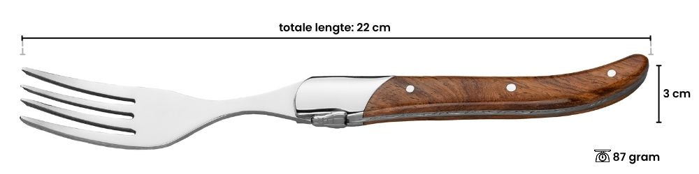 Blackwell Steakvorken Laguiole - Rozenhout - 6 Stuks