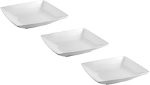 BonBistro Diepe Borden / Pastaborden Yong Squito 22 x 22 cm - Wit - 3 stuks
