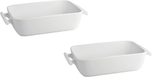 BonBistro Ovenschalen Yong Squito - Wit - 19 x 12 x 6 cm / 720 ml - 2 stuks