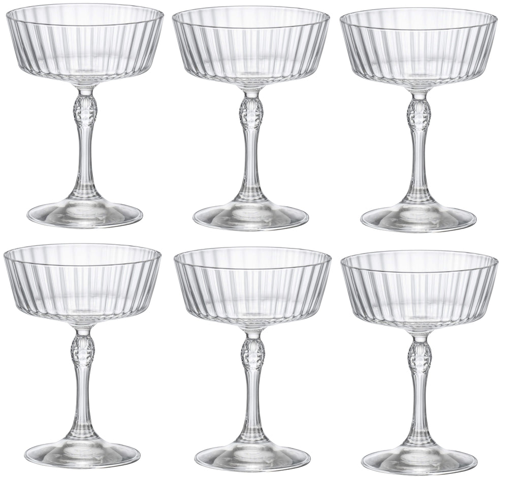 Bormioli Rocco Cocktailglazen America 20's - 270 ml - 6 stuks