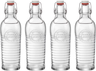 Bormioli Rocco Beugelflessen / Weckflessen Officina 1825 - Transparant - 1.2 liter - 4 stuks