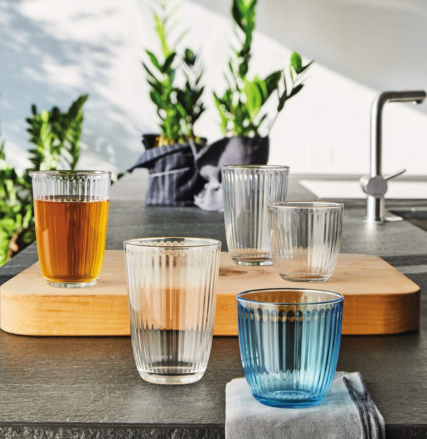 Bormioli Rocco Waterglazen Line Blauw - 290 ml - 6 stuks