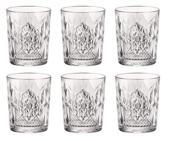 Bormioli Rocco Whiskey Glazen Stone - 370 ml - 6 stuks