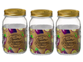 Bormioli Rocco Weckpot Quattro Stagioni - ø 8.6 cm / 1 liter - 3 stuks