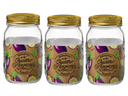 Bormioli Rocco Weckpot Quattro Stagioni - ø 8.6 cm / 1 liter - 3 stuks