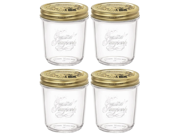 Bormioli Rocco Weckpot Quattro Stagioni - ø 9 cm / 320 ml - 4 stuks
