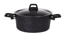Cookinglife Pannenset Black Speckle 4-Delig Aluminium - Kookpan ø 20, 22, 24 cm & Steelpan ø 18 cm - Geschikt voor alle warmtebronnen - standaard anti-aanbaklaag