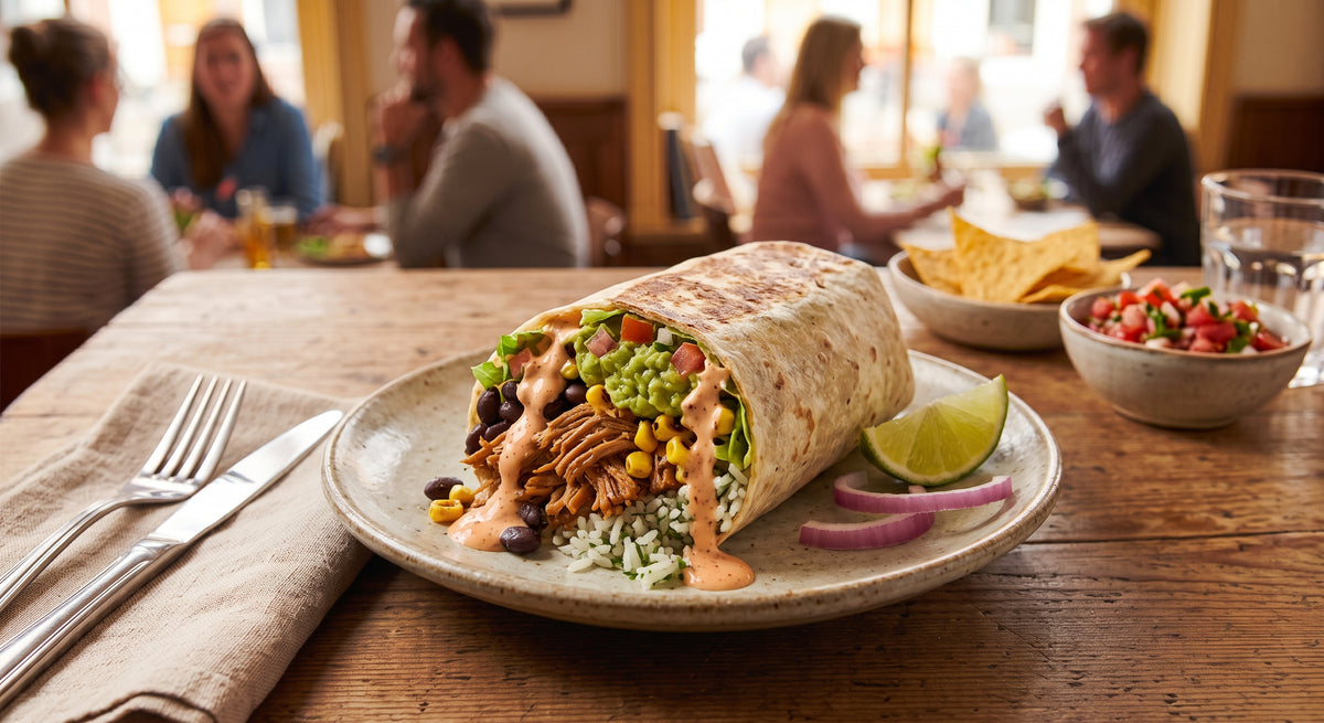 Sappige pulled pork, perfect gegaarde rijst en alles erin gevouwen