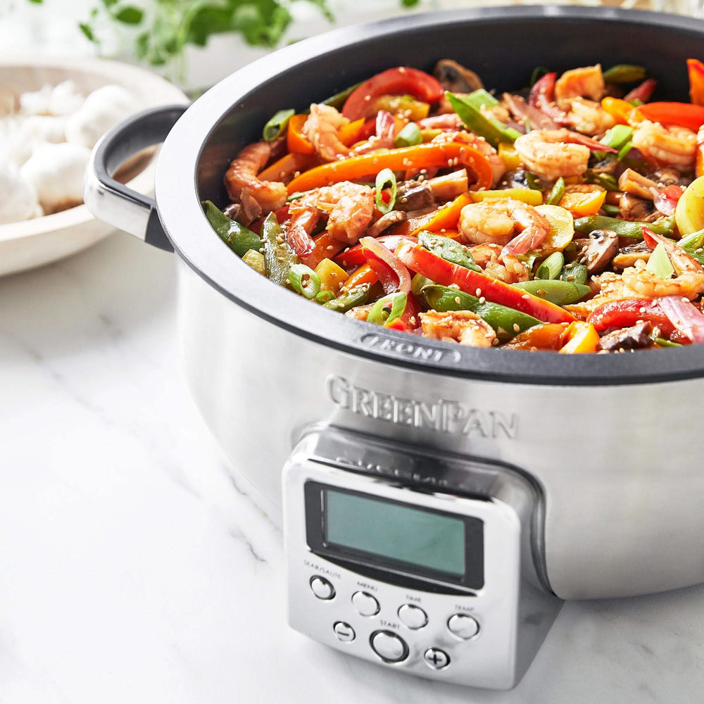 GreenPan Multicooker / Omnicooker - 5.7 Liter - RVS - Keramische anti-aanbaklaag