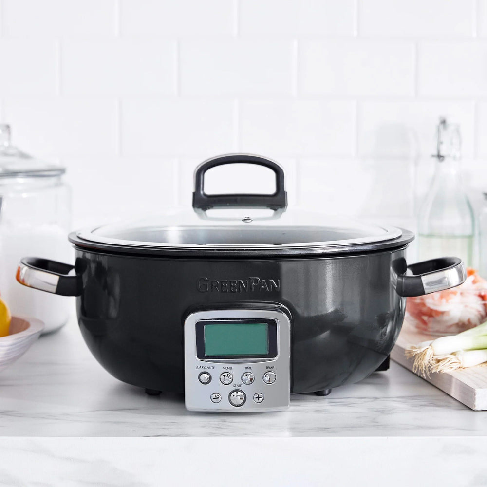 GreenPan Multicooker / Omnicooker - 5.7 Liter - Black - Keramische anti-aanbaklaag