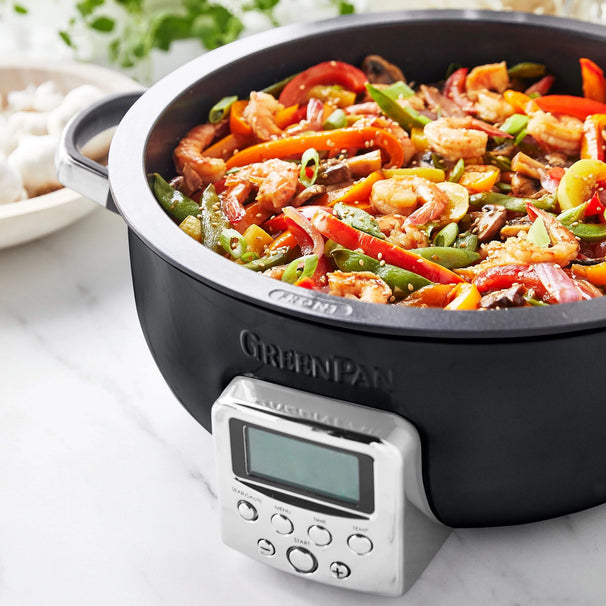 GreenPan Multicooker / Omnicooker - 5.7 Liter - Black - Keramische anti-aanbaklaag