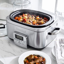 GreenPan Slowcooker - 6.0 Liter - RVS - Keramische anti-aanbaklaag