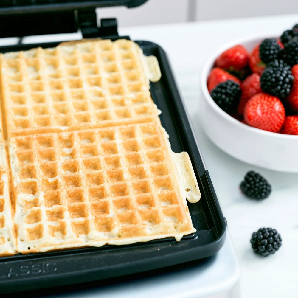 GreenPan Wafelijzer - RVS - inclusief 2 sets wafelplaten - Keramische anti-aanbaklaag
