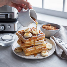GreenPan Wafelijzer - RVS - inclusief 2 sets wafelplaten - Keramische anti-aanbaklaag