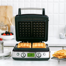GreenPan Wafelijzer - Black - inclusief 2 sets wafelplaten - Keramische anti-aanbaklaag