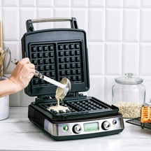 GreenPan Wafelijzer - Black - inclusief 2 sets wafelplaten - Keramische anti-aanbaklaag