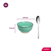 Cookinglife Soepkommen / Kommen Delice Blauw ø 14 cm - 6 stuks