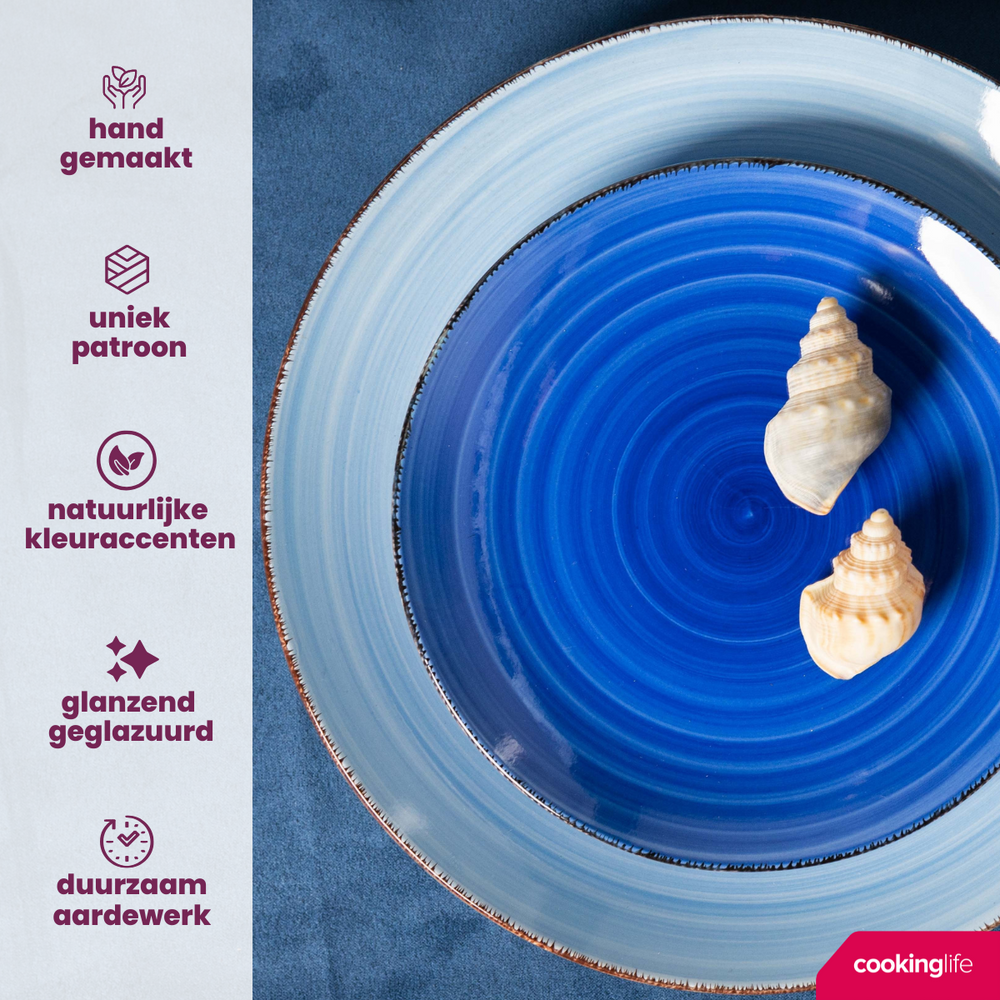 Cookinglife Eierdopjes Delice Blauw - 6 stuks