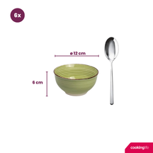 Cookinglife Kleine kommen Delice Groen ø 12 cm - 6 stuks