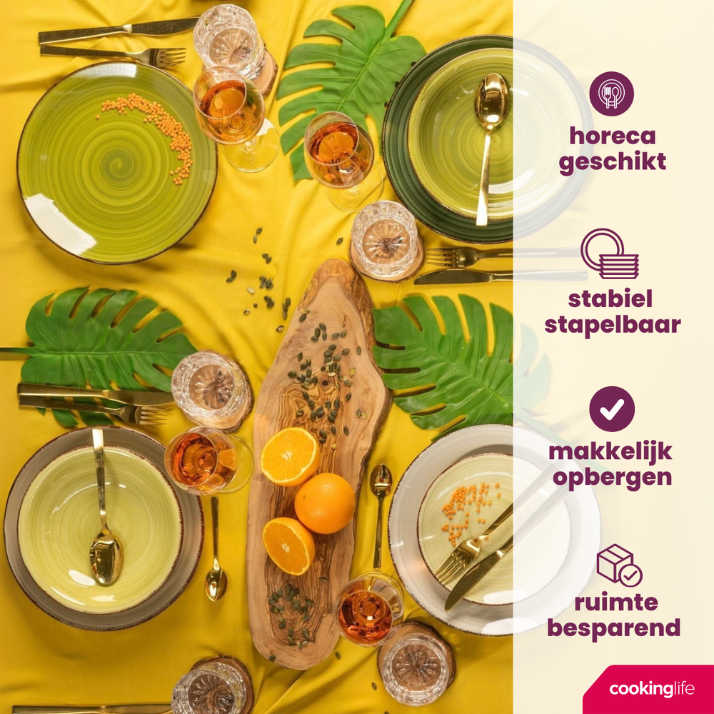 Cookinglife Mokken Delice Groen 350 ml - 6 stuks
