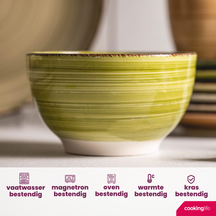 Cookinglife Soepkommen / Kommen Delice Groen ø 14 cm - 6 stuks