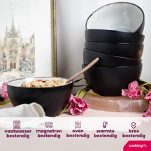 Cookinglife Soepkommen / Kommen Nola Warm Grey ø 14 cm - 6 stuks