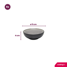 Cookinglife Dipschaaltjes Nola Warm Grey ø 11 cm - 6 stuks