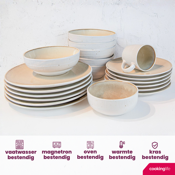 Cookinglife Soepkommen / Kommen Nola Sand ø 14 cm - 6 Stuks
