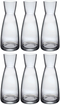Bormioli Rocco Karaffen / Waterkaraffen Ypsilon - Transparant - 1 liter - 6 stuks