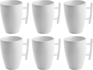 BonBistro Cappuccino kopjes Yong Squito 300 ml - Wit - 6 stuks