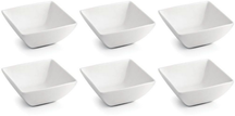 BonBistro Dipschaaltjes Yong Squito 10 x 10 cm - Wit - 6 stuks