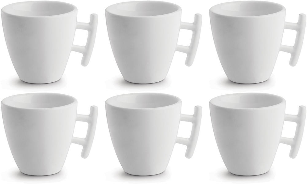 BonBistro Koffiekop Yong Squito 170 ml - Wit - 6 stuks