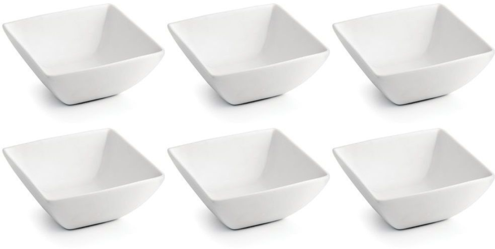 BonBistro Kommen Yong Squito 18 x 18 cm - Wit - 6 stuks