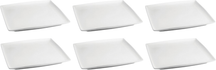 BonBistro Dinerborden Yong Squito 26 x 26 cm - Wit - 6 stuks