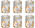 Bormioli Rocco Weckpot Fido - 10 x 10 cm / 750 ml - vierkant - 6 stuks