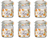 Bormioli Rocco Weckpot Fido - 10 x 10 cm / 750 ml - vierkant - 6 stuks