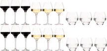 Chef & Sommelier Wijnglazenset Open Up (Rode wijnglazen & Witte wijnglazen & Waterglazen) - 18-delige set - 6 rode wijnglazen, 6 witte wijnglazen en 6 waterglazen
