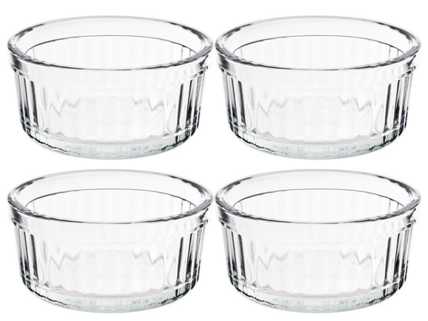 Cosy & Trendy Ramekins / Soufflébakje / Creme Brulee Schaaltjes - ø 9 cm / 140 ml - 4 Stuks