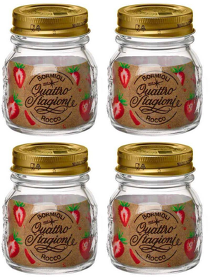Bormioli Rocco Weckpotten Quattro Stagioni - ø 8.5 cm / 250 ml - 4 stuks