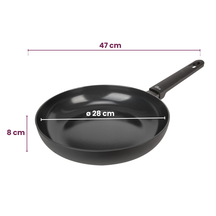Cookinglife Koekenpan Black Cera - ø 28 cm - keramische anti-aanbaklaag