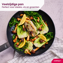 Cookinglife Koekenpan Black Cera - ø 28 cm - keramische anti-aanbaklaag