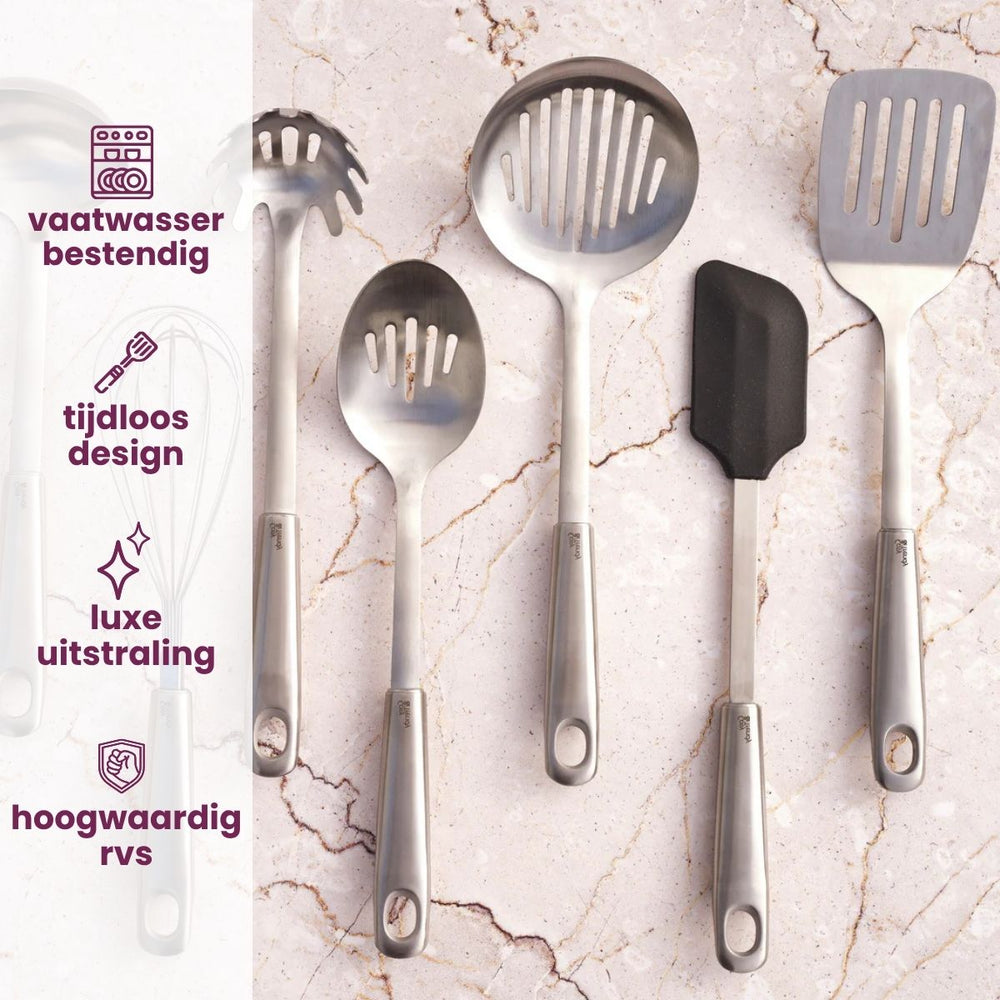 Cosy & Trendy Bakspaan met openingen - Delish Plus - RVS