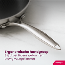 Cookinglife Koekenpan HexaCook - Hybride Pan ø 28 cm - NON STICK - geschikt voor alle warmtebronnen - keramische anti-aanbaklaag