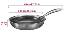 Cookinglife Koekenpannenset HexaCook - Hybride Pan 3-delig ø 20, 24 & 28cm - NON STICK - geschikt voor alle warmtebronnen - keramische anti-aanbaklaag