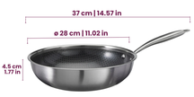Cookinglife Wokpan HexaCook - Hybride Pan ø 28 cm - NON STICK - geschikt voor alle warmtebronnen - keramische anti-aanbaklaag
