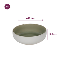 Cookinglife Soepkommen / Kommen Mos groen ø 16,5 cm - 6 Stuks