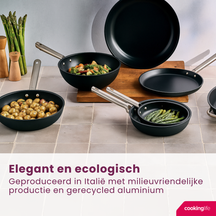 Cookinglife Wokpan ProForge ø 28 cm - geschikt voor alle warmtebronnen - keramische anti-aanbaklaag